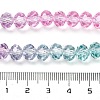 Transparent Painted Glass Beads Strands X1-DGLA-A034-T8mm-A10-3