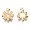 Light Gold Plated Alloy Pendants ENAM-T009-39-4