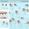 12Pcs 3 Styles Glass Bottles AJEW-FS0001-20-2