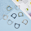 DICOSMETIC 8Pcs 4 Colors Alloy D-Ring Anchor Shackle Clasps FIND-DC0005-59-4