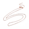 925 Sterling Silver Beadable Necklaces STER-I021-01RG-1