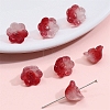 10Pcs Gradient Color Transparent Glass Imitation Jade Beads PW-WG464DA-26-1