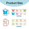 200Pcs 2 Styles Transparent Acrylic Bead Cap MACR-TA0002-92-5