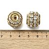 Rhinestone Brass Beads KK-D295-02G-01-2