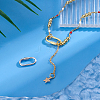 2Pcs 2 Styles 925 Sterling Silver Locking Carabiner Clasps STER-PH0004-50-4