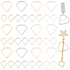 80Pcs 8 Styles Zinc Alloy Linking Rings FIND-GA0004-09-1