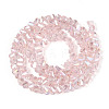Electroplate Transparent Glass Beads Strands X-GLAA-N021-4mm-10-2