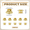 20Pcs Brass Clasps KK-LP0004-87-2
