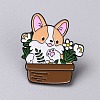 Potted Plant Enamel Pins JEWB-CJC0010-004A-1