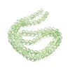 Transparent Crackle Glass Beads Strands CCG-L050-01B-03-3