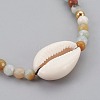 Natural Mixed Stone Braided Bead Bracelets BJEW-JB04079-3