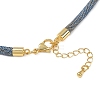 4MM Round Nylon Cotton Cord Necklaces Making NJEW-C106-02G-4
