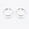 Tarnish Resistant 201 Stainless Steel Hoop Earrings EJEW-I213-B-01P-1