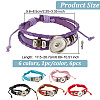   6Pcs 6 Colors PU Leather Braided Triple Layer Bracelet Making FIND-PH0010-85-2