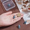 4Pcs Helmet Brass Beads FIND-UN0007-84BL-2