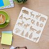 Plastic Reusable Drawing Painting Stencils Templates DIY-WH0172-393-3