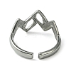 Non-Tarnish 304 Stainless Steel Open Cuff Ring RJEW-L110-009P-3