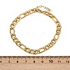 304 Stainless Steel Figaro Chain Bracelets for Women BJEW-G757-15G-5