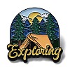 Outdoor Camping Theme Mountain Pattern Enamel Pin JEWB-H015-01EB-01-1