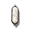 Natural Howlite Big Pointed Pendants G-F731-05G-2