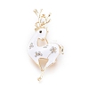 Golden Plated Alloy Brooches X-JEWB-L011-016G-1