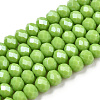 Electroplate Glass Beads Strands EGLA-A034-P10mm-A28-1