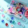 120Pcs 15 Colors Electroplate Transparent Glass Beads GLAA-CJ0001-77-6