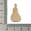 Thanksgiving Day Golden Tone Alloy Enamel Pendants ENAM-M002-02G-G-3