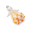 Beaded Angel Charms PALLOY-MZ00435-01-3