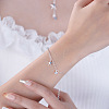 S925 Sterling Silver Cubic Zirconia Charm Bracelets FS-WGA6E4E-03-1