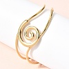 304 Stainless Steel Cuff Bangles for Women BJEW-P387-03G-1