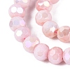 Anti-Tarnish Electroplate Glass Beads Strands EGLA-ZX010-4mm-04-5