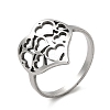 Non-Tarnish 201 Stainless Steel Finger Rings RJEW-G278-37P-1