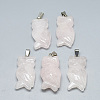 Natural Rose Quartz Pendants G-T087-07-1