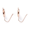 304 Stainless Steel Earring Settings STAS-O141-01RG-1