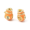 Money Bag Brass Enamel European Beads KK-CBA9CBD-17G-2