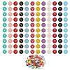 120Pcs 12 Colors Golden Plated Alloy Charms ENAM-SZ0001-64Y-1