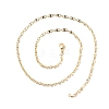 Brass Oval Link Chains Necklace for Women X-NJEW-P265-25G-3