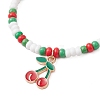 9Pcs Fruit Theme Alloy Enamel Charm Bracelets BJEW-MZ00206-09-3