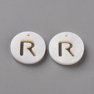 Natural Freshwater Shell Pendants SHEL-Q311-008R-1