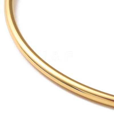 Ion Plating(IP) 304 Stainless Steel Simple Plain Bangle for Women BJEW-F461-01B-G-1