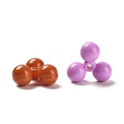 Baking Paint Acrylic Beads MACR-M036-07-1