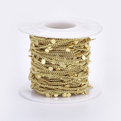 Handmade Brass Curb Chains CHC-E020-06G-1