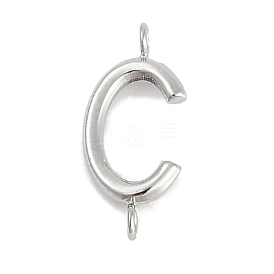 304 Stainless Steel Letter Connector Charms STAS-M108-01P-03-1