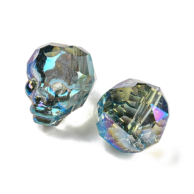 Electroplate Transparent Handmade Lampwork Beads LS-LAMP-K038-01C-1