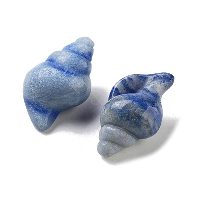 Dyed & Heated Natural Blue Aventurine Carved Figurines DJEW-L023-H07-1