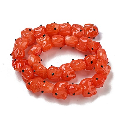 Handmade Transparent Glass Beads GLAA-N0028-01G-1