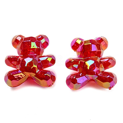 UV Plating Acrylic Faceted Beads MACR-D024-05A-1