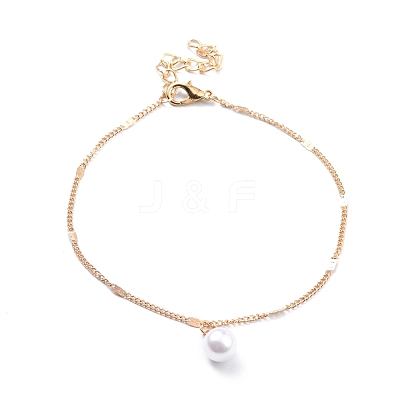 4Pcs 4 Style Alloy Chain Anklets Sets SJEW-D009-08KCG-1