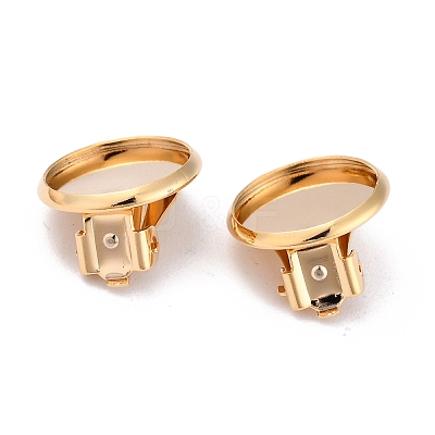 304 Stainless Steel Clip-on Earring Setting STAS-L244-50B-G-1